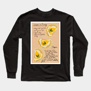 Pierogi, Polish dumplings, recipe art, recipe poster, pierogi poster Long Sleeve T-Shirt